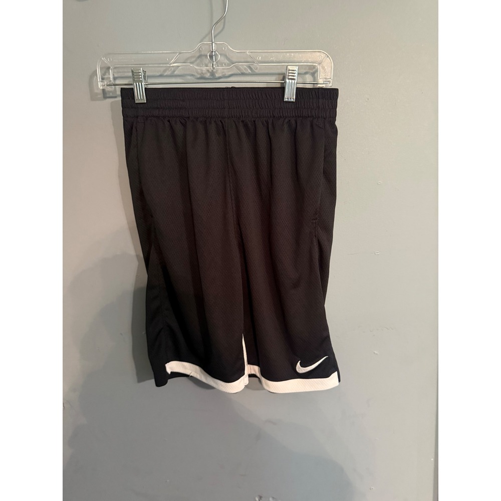 Nike youth basketball shorts black and white XL Polyester